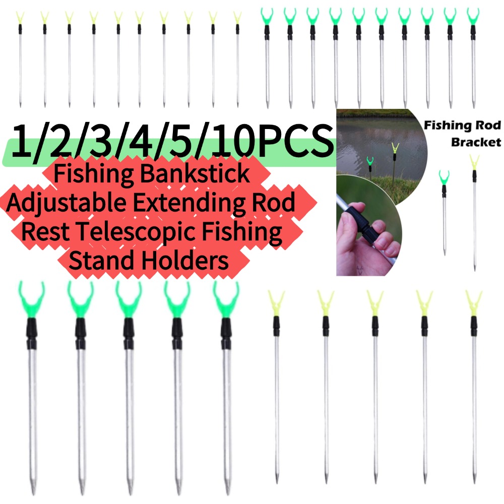 Fishing Rod Casting - 1/5/10pcs * 50/80cm Vissen Bankstick Verstelbare