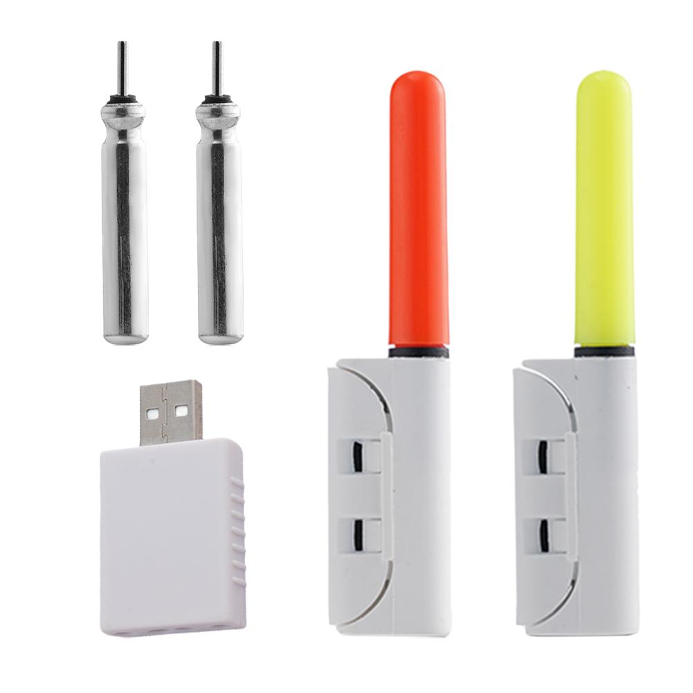 Fishing Rod Repair Kit - LED Nachtvislicht Clip-on Hengeltop Lichtgevende Glowstick
