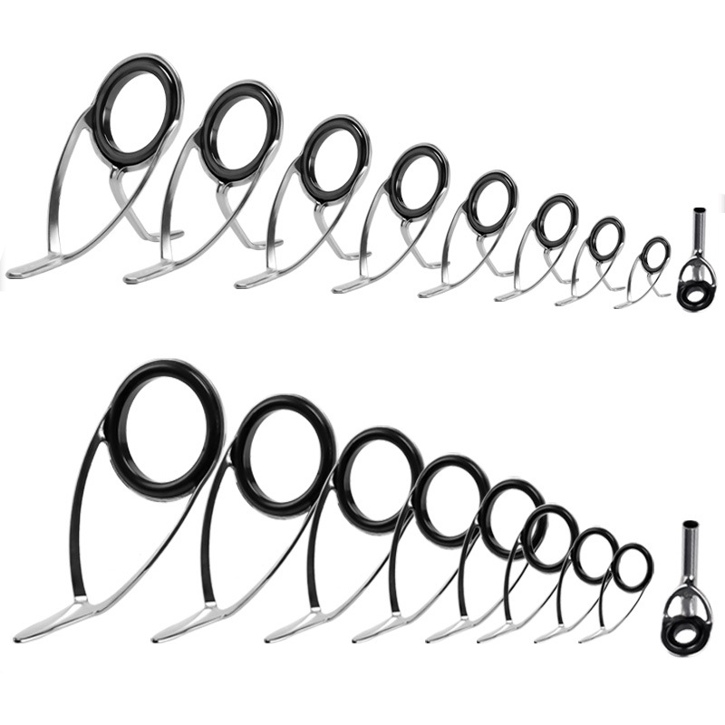 Fishing Rod Guide Replacement - 9 Stuks Hengel Geleiders Ring Reparatieset