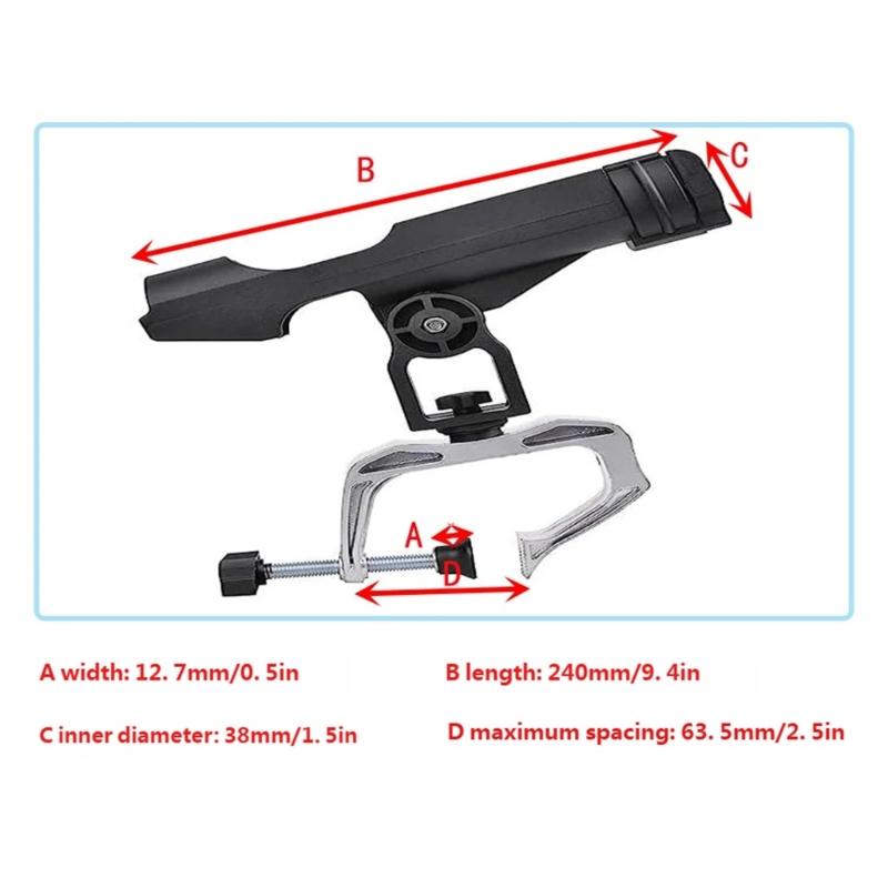 R6FE Verstelbare grote klemmen - Fishing Rod Rack recensie en prijs