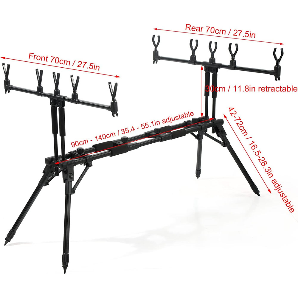 JSFUN Verstelbare hengelstanda - Fishing Rod Rack recensie en prijs