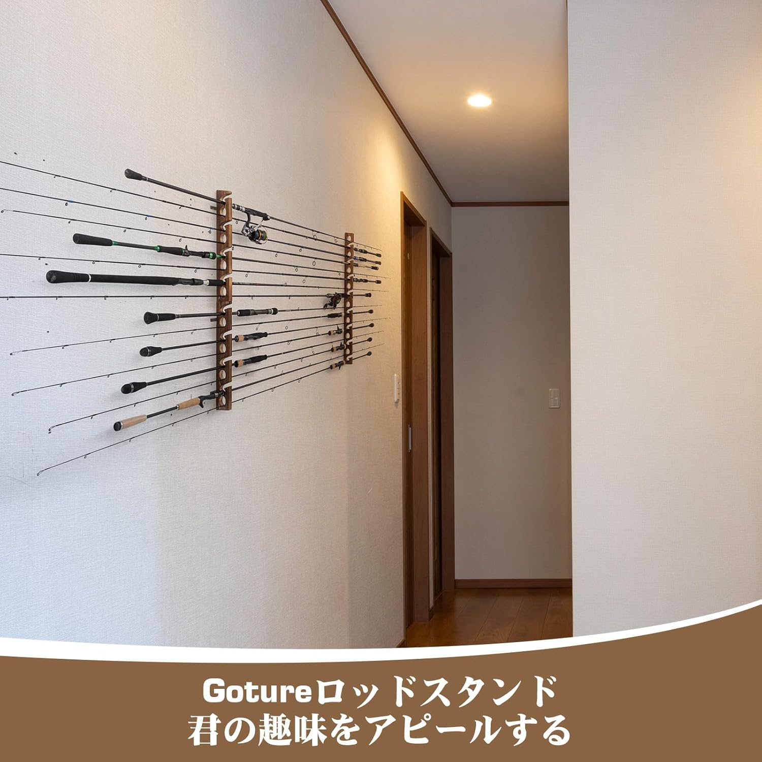 Goture Houten Hengelhouder 8 G - Fishing Rod Rack recensie en prijs