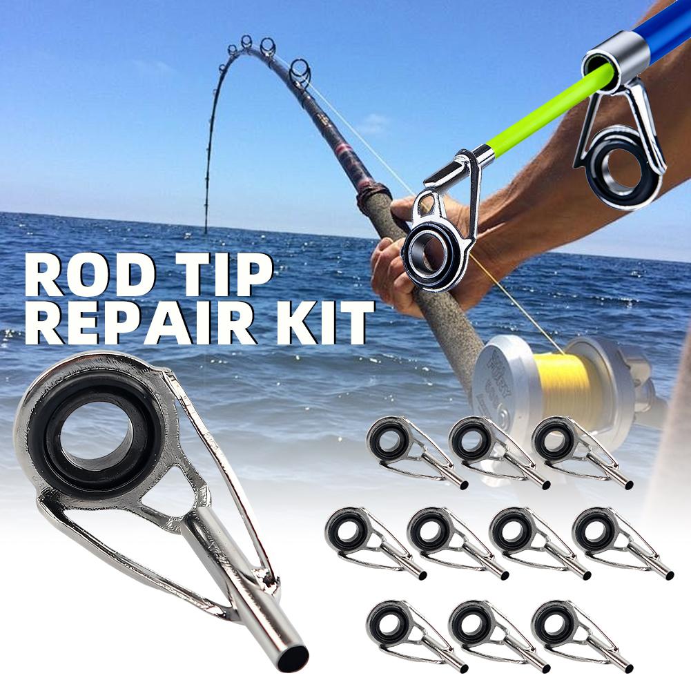 Hengeltop Reparatieset 10 stuk - Fishing Rod Guide Replacement recensie en prijs