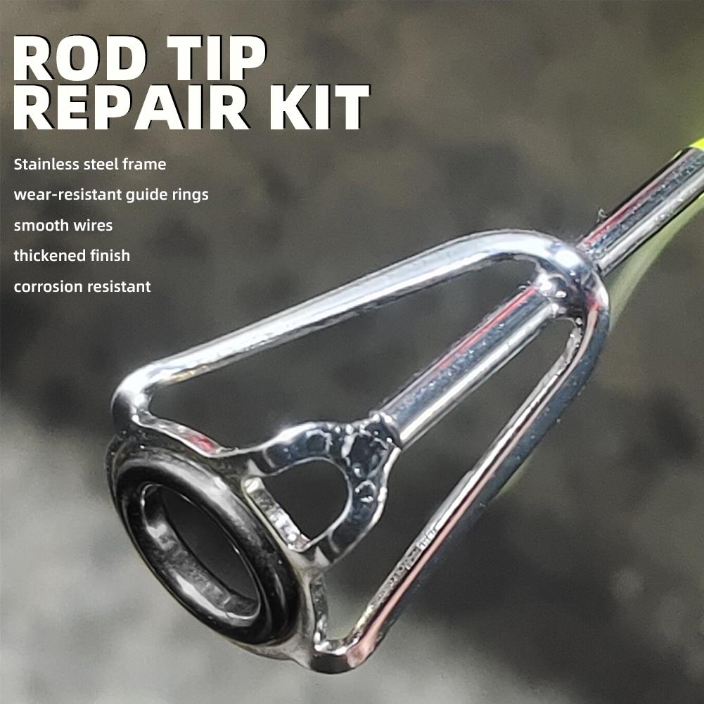 Hengeltop Reparatieset 10 stuk - Fishing Rod Guide Replacement recensie en prijs