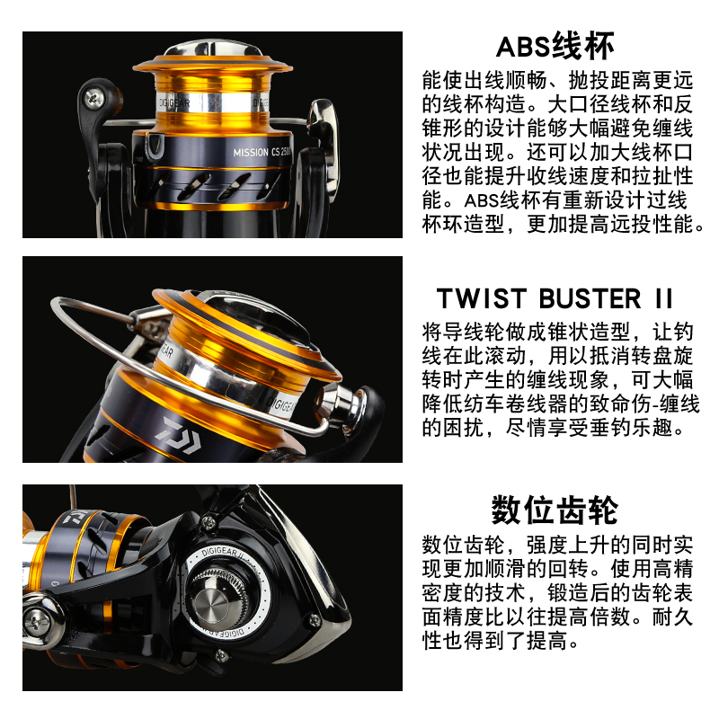 DAIWA Visserij-reel MISSION CS - Daiwa Reel Bg recensie en prijs