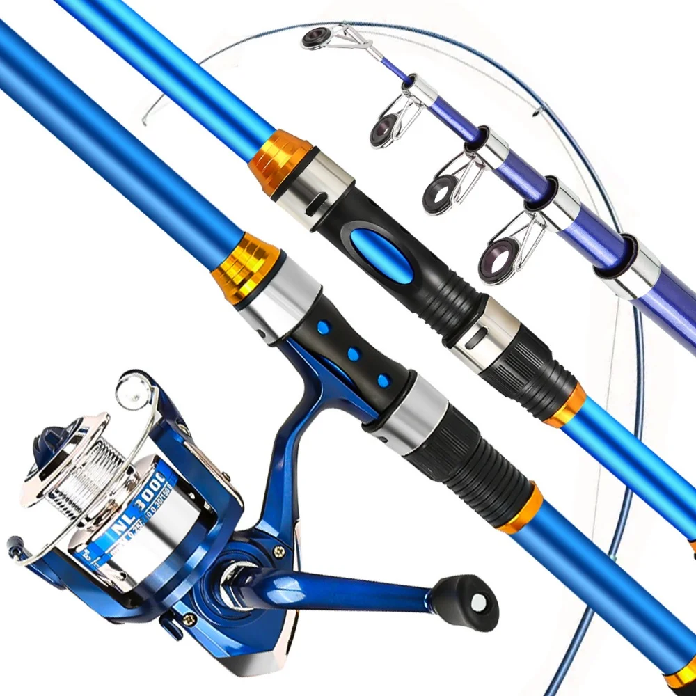 2,1-3,6M telescopische glasvez - Fishing Rod Combo recensie en prijs
