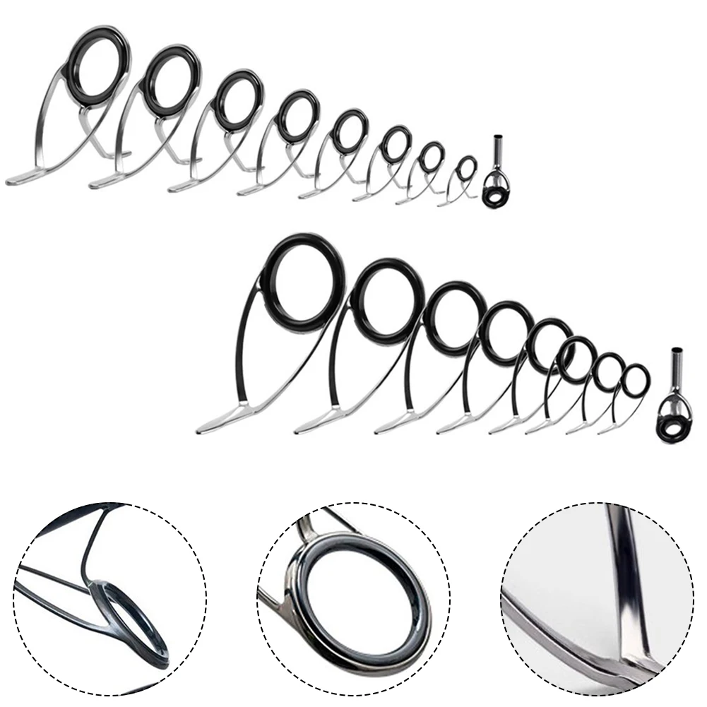 9 stks Hengel Top Ring Tip Oog - Fishing Rod Repair Kit recensie en prijs
