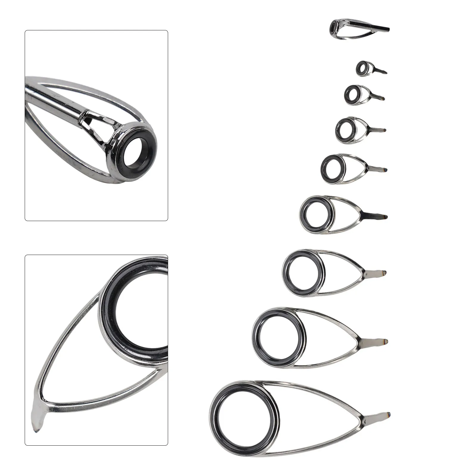 9 stks Hengel Top Ring Tip Oog - Fishing Rod Repair Kit recensie en prijs