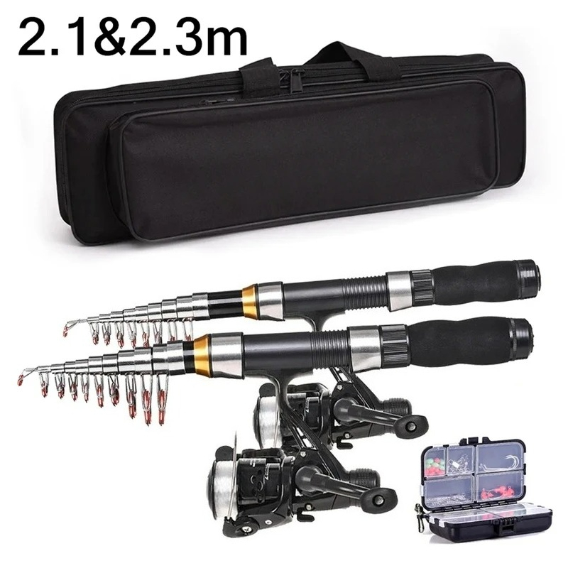 BRAVMAK 2.1/2.3 mTelescopische - Fishing Rod Combo recensie en prijs